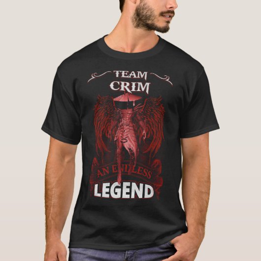Team CRIM - Een Eindeloze LEGENDE T-shirt (Voorkant)
