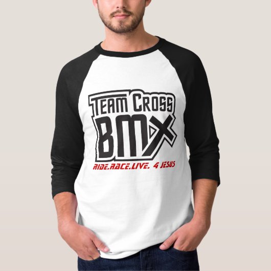 Team Cross BMX 3/4 Sleeve T-shirt (Voorkant)