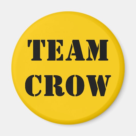 TEAM CROW MAGNEET (Voorkant)