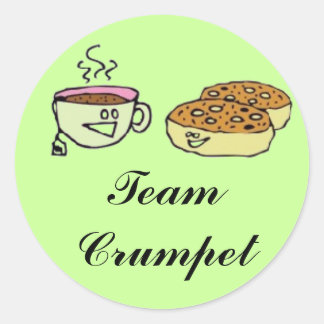 Team Crumpet Ronde Sticker