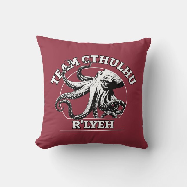 Team Cthulhu R'lyeh Lovecraft Kussen (Voorkant)