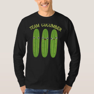 Team Cucumber Vegetable Plant Vegetarian Vegan T-shirt