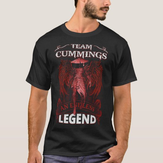 Team CUMMINGS - Een eindeloze LEGEND T-shirt (Voorkant)