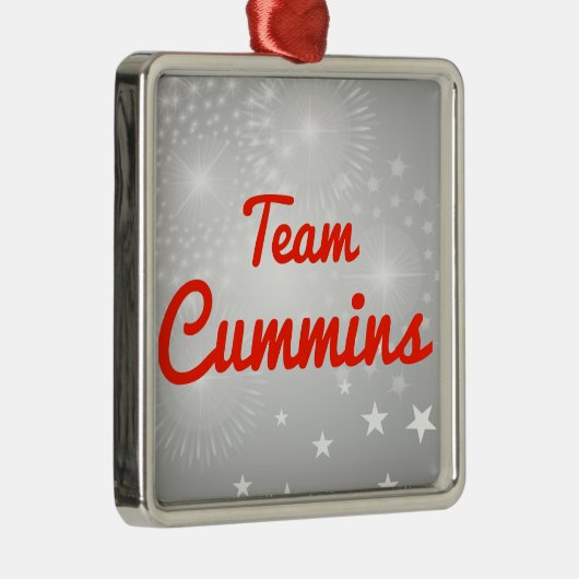 Team Cummins Metalen Ornament (Rechts)