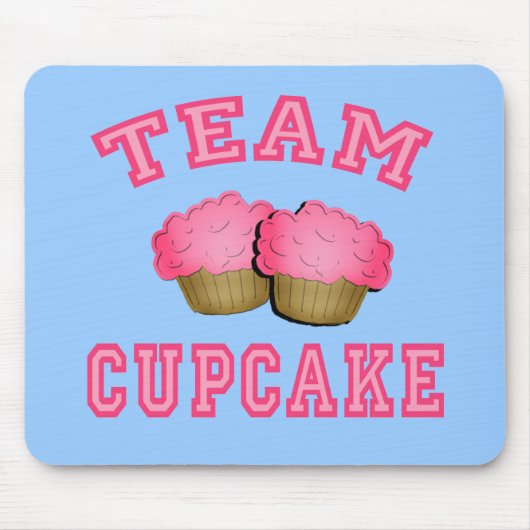 Team Cupcake-overhemden, -onderbroeken, -Mokken, - Muismat (Voorkant)