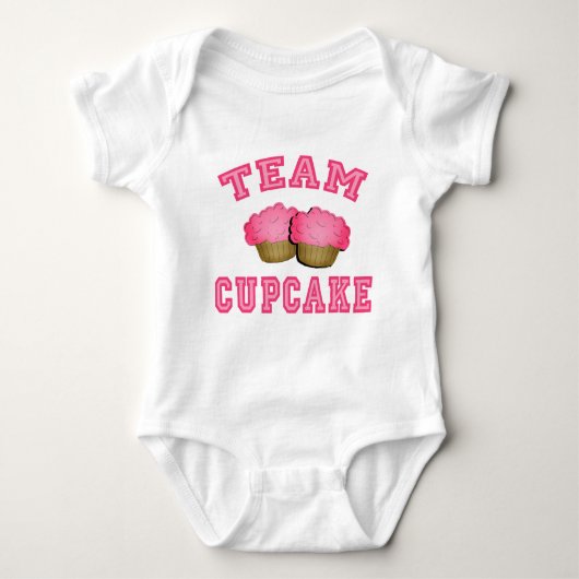 Team Cupcake-overhemden, -onderbroeken, -Mokken, - Romper (Voorkant)