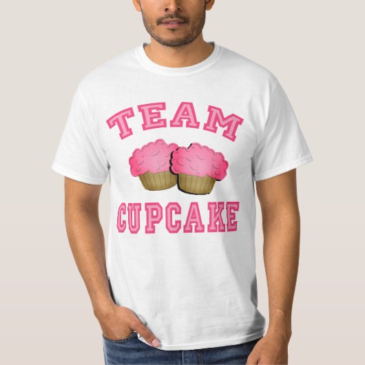 Team Cupcake-overhemden, -onderbroeken, -Mokken, - T-shirt (Voorkant)