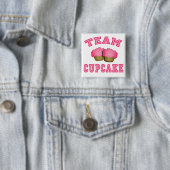 Team Cupcake-overhemden, -onderbroeken, -Mokken, - Vierkante Button 5,1 Cm (In situ)