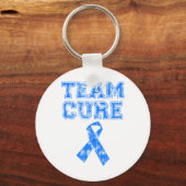 Team Cure (blauw) Sleutelhanger (Voorkant)