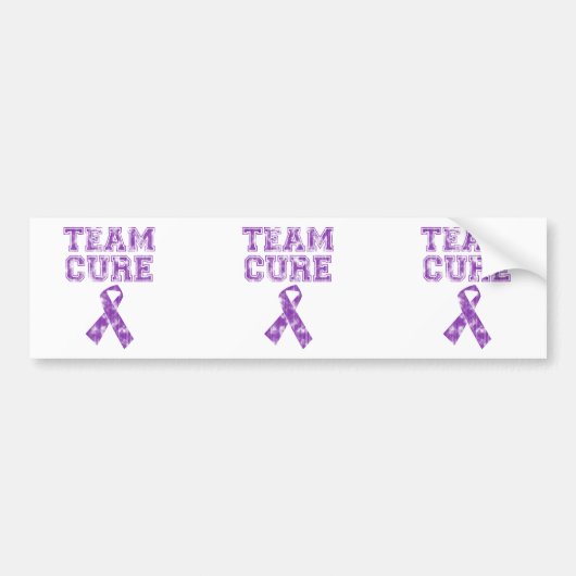 Team Cure (Paars) Bumpersticker (Voorkant)