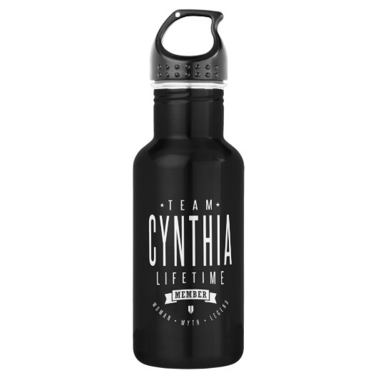 Team Cynthia Lifetime Lid Waterfles (Voorkant)