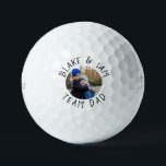 Team Dad Children Photo Titleist Pro V1 Golfballen<br><div class="desc">Vaderdag papa cadeau. Team papa. Foto kind/kinderen. Gepersonaliseerd.</div>