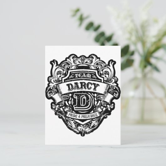 Team Darcy Briefkaart (Staand voorkant)