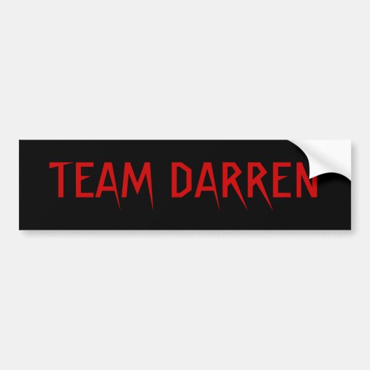 TEAM DARREN BUMPERSTICKER (Voorkant)