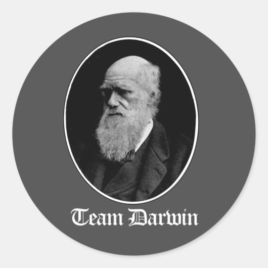 Team Darwin Ronde Sticker (Voorkant)