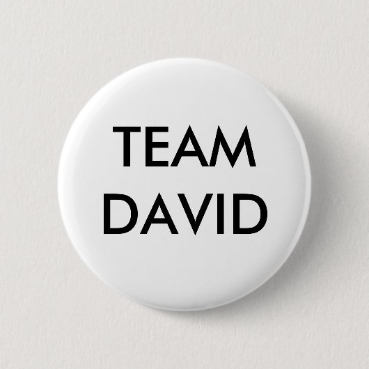 TEAM DAVID RONDE BUTTON 5,7 CM (Voorkant)