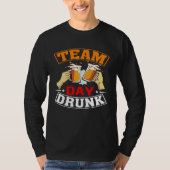 Team Day Drunk Beer Garage Day Drinker T-shirt (Voorkant)
