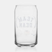 Team Dean Gilmore Girls Design Blikvorm Glas (Achterkant)