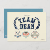 Team Dean Gilmore Girls Design Briefkaart (Voorkant / Achterkant)