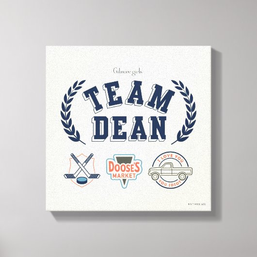 Team Dean Gilmore Girls Design Canvas Afdruk (Voorkant)