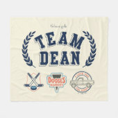 Team Dean Gilmore Girls Design Fleece Deken (Voorkant (Horizontaal))