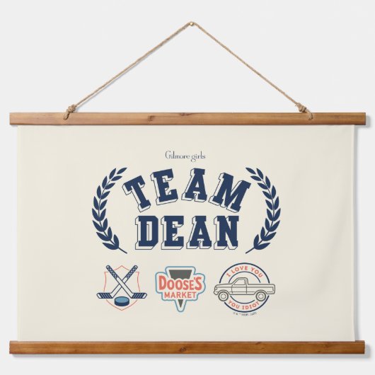 Team Dean Gilmore Girls Design Hangend Wandkleed (Voorkant)