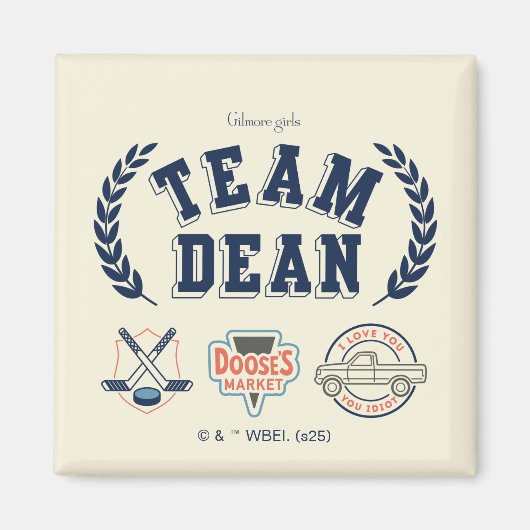 Team Dean Gilmore Girls Design Magneet (Voorkant)