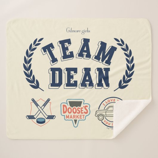 Team Dean Gilmore Girls Design Sherpa Deken (Voorkant (horizontaal))