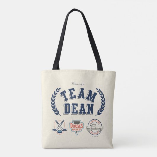 Team Dean Gilmore Girls Design Tote Bag (Achterkant)