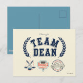 Team Dean Gilmore Girls-ontwerp Briefkaart (Voorkant / Achterkant)