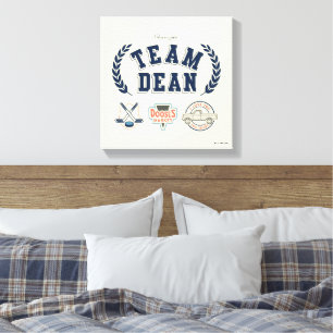 Team Dean Gilmore Girls-ontwerp Canvas Afdruk