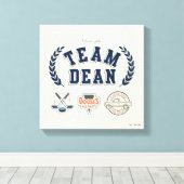 Team Dean Gilmore Girls-ontwerp Canvas Afdruk (Insitu (Houten vloer))