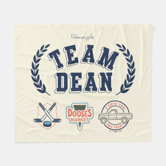 Team Dean Gilmore Girls-ontwerp Fleece Deken (Voorkant (Horizontaal))