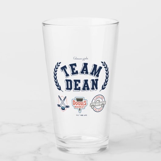 Team Dean Gilmore Girls-ontwerp Glas (Voorkant)