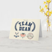 Team Dean Gilmore Girls-ontwerp Kaart (Gele Bloem)