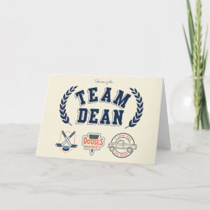 Team Dean Gilmore Girls-ontwerp Kaart