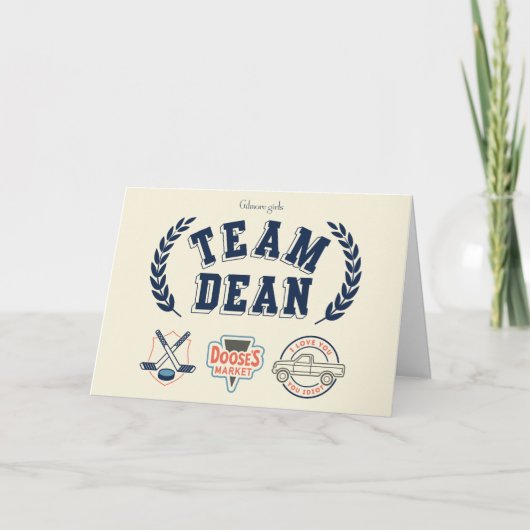 Team Dean Gilmore Girls-ontwerp Kaart (Voorkant)