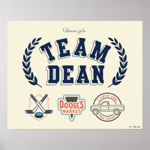 Team Dean Gilmore Girls-ontwerp Poster