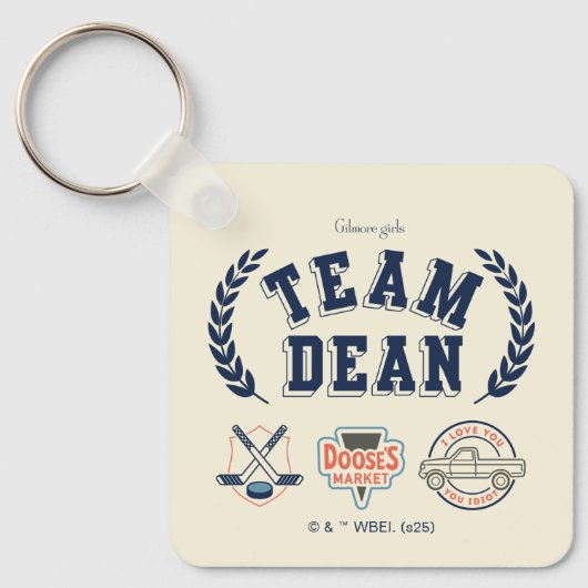 Team Dean Gilmore Girls-ontwerp Sleutelhanger (Voorkant)