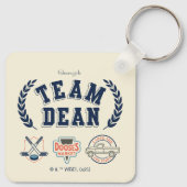 Team Dean Gilmore Girls-ontwerp Sleutelhanger (Achterkant)