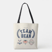 Team Dean Gilmore Girls-ontwerp Tote Bag (Achterkant)