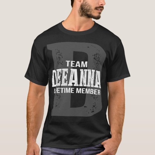Team DEEANNA levenslang lid T-shirt (Voorkant)
