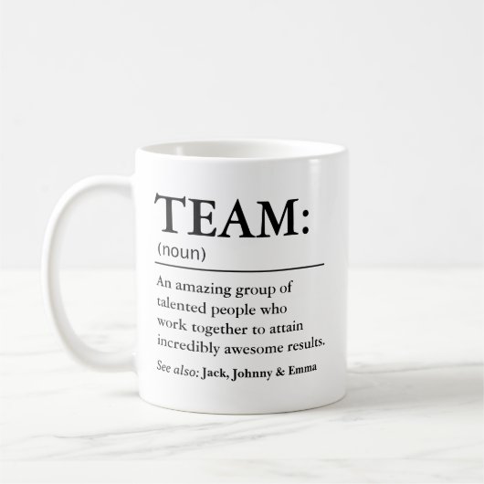 TEAM Definitie Koffiemok (Links)