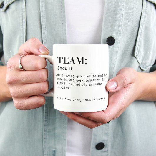 Team Definitie Mok Custom Team Waarderingsgeschenk