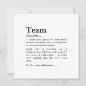 Team Definition – The Power of Collaboration  Kaart (Voorkant)