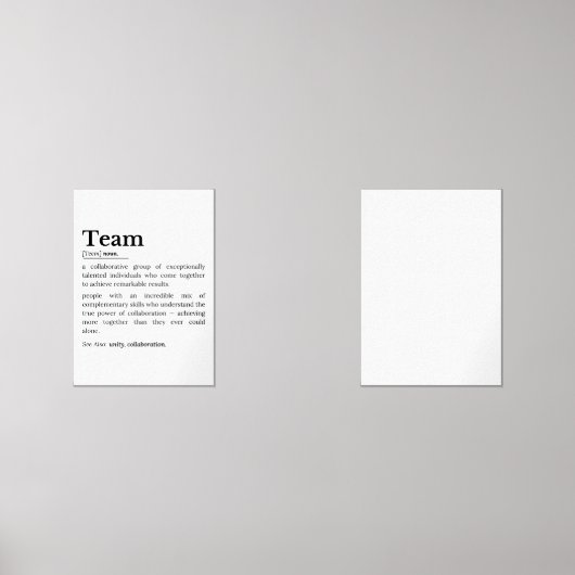 Team Definition – The Power of Collaboration  Muurkunst Sets (Voorkant)