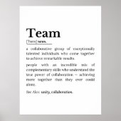 Team Definition – The Power of Collaboration  Poster (Voorkant)