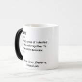 Team Definition werknemer waardering Custom Magische Mok (Voorkant links)