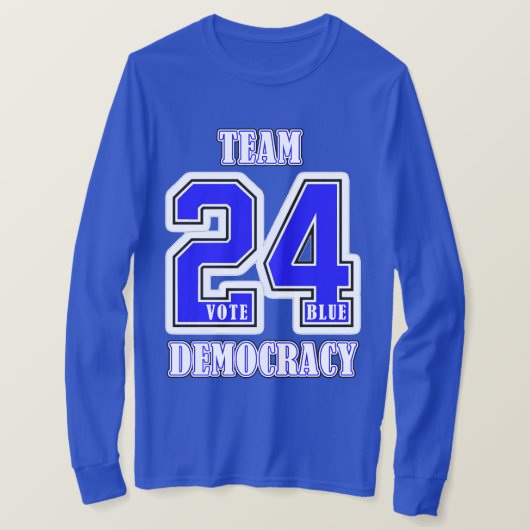 Team Democracy #24 T-shirt (Design voorkant)