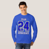 Team Democracy #24 T-shirt (Voorkant volledig)